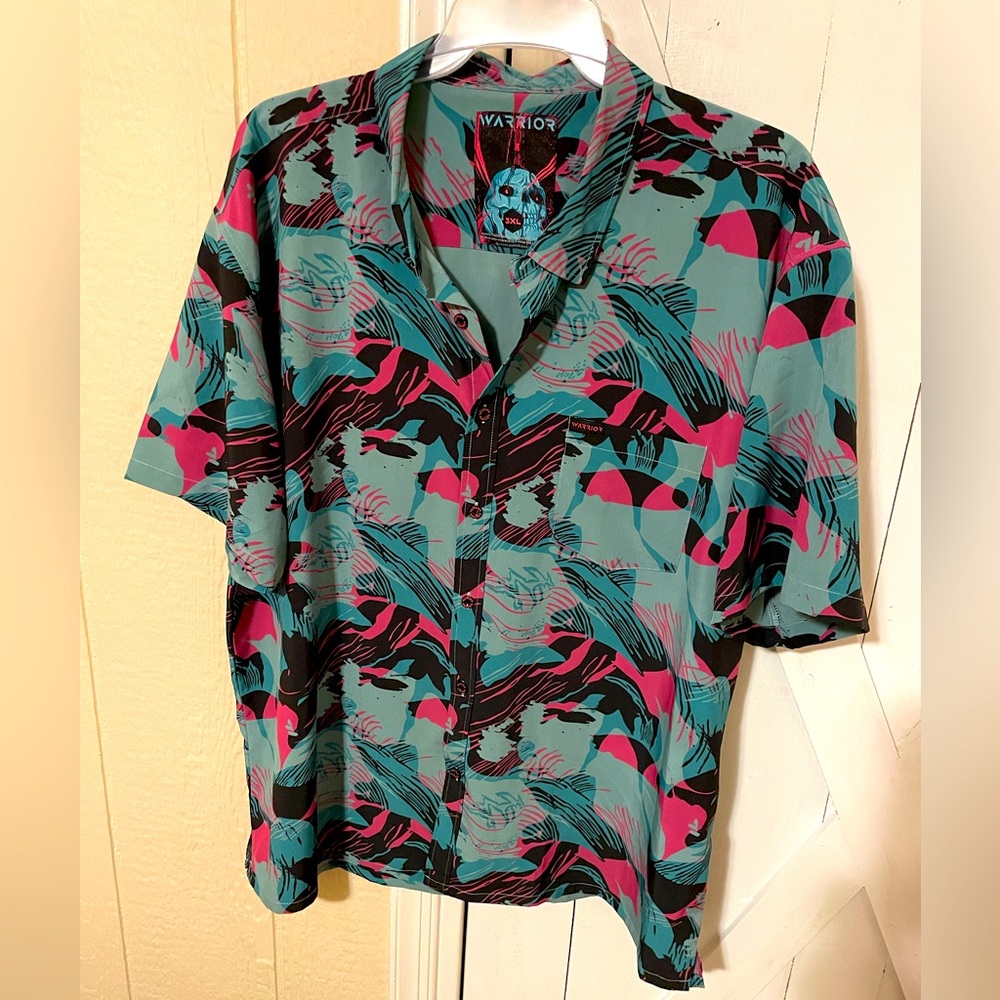 Warrior Miami Brushstroke Button Down